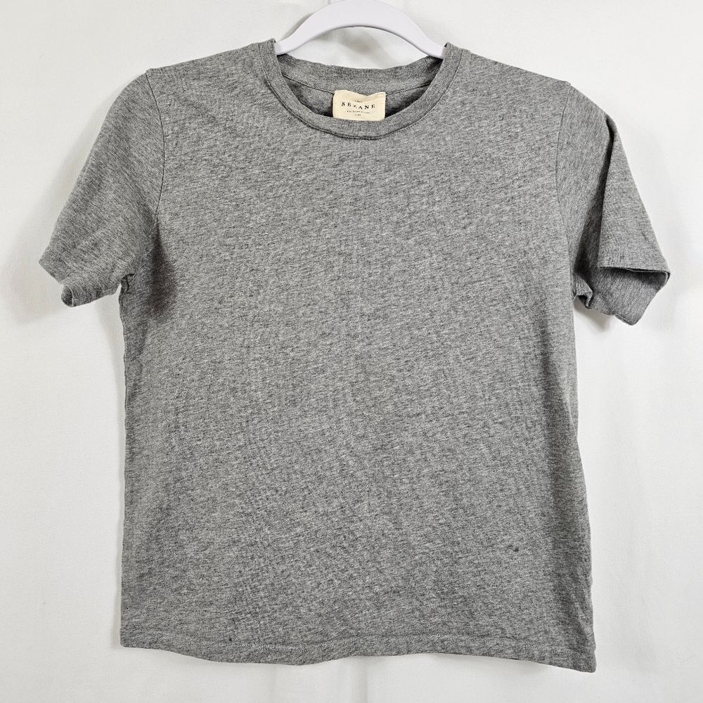 Sezane Crew neck T-Shirt in Gray - Size XXS